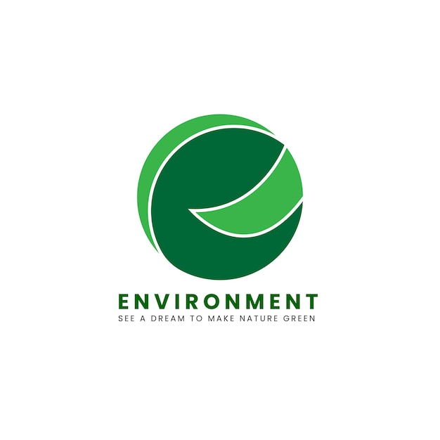 Nature Logo Design with green color