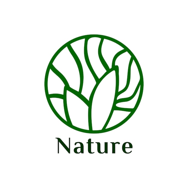 Design del logo della natura