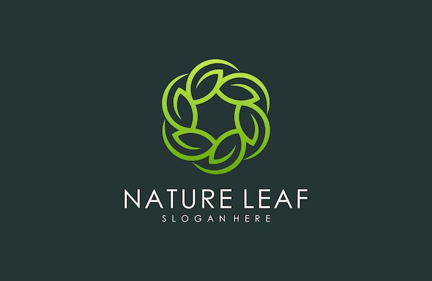 Modello di logo della natura