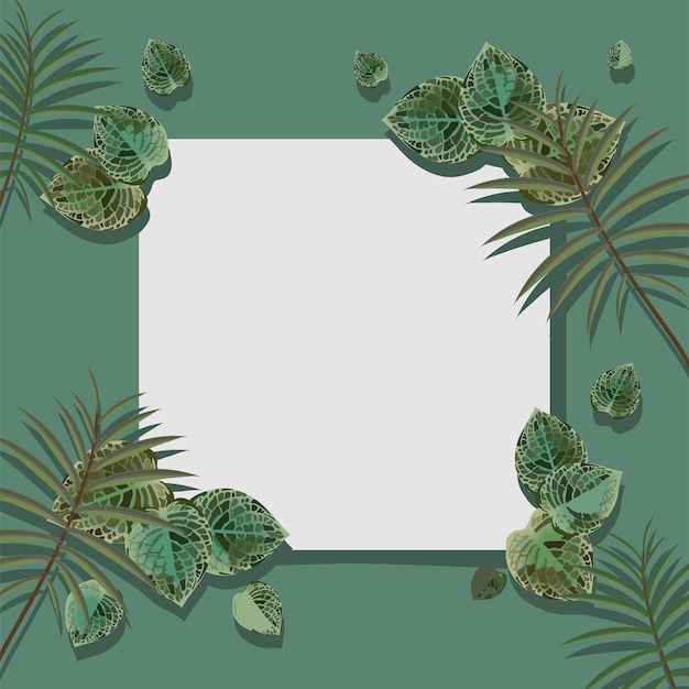 Nature mockup frame