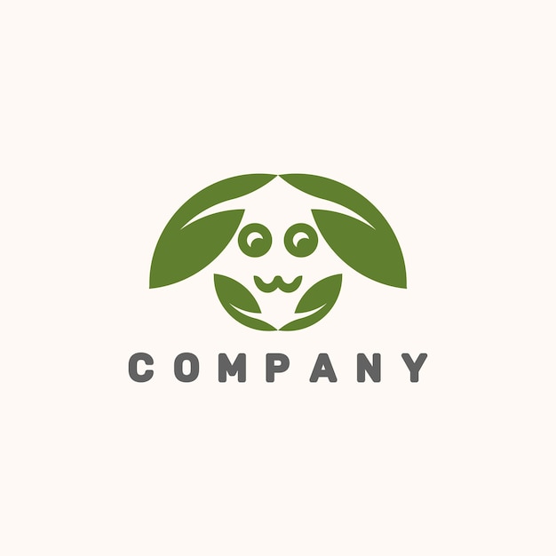 Nature pet logo illustration design