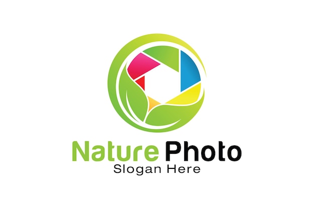 Modello di progettazione del logo della foto della natura