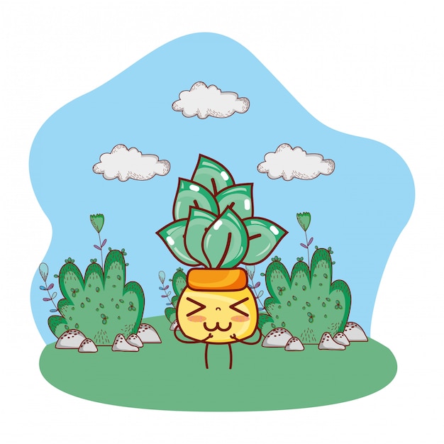 Vector nature plant cartoon