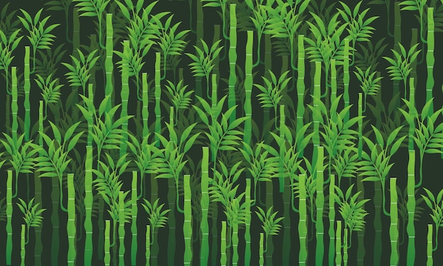 Nature plants illustration for landing page background with nature style