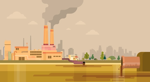 Завод по загрязнению природной среды