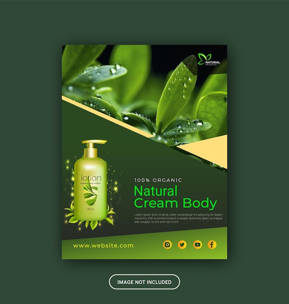 nature Protect Flyer Design Template Vector Design Fully Editable