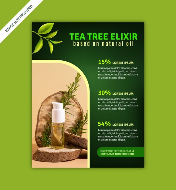 Nature Protect Flyer Design Шаблон Векторный дизайн Полностью редактируемый