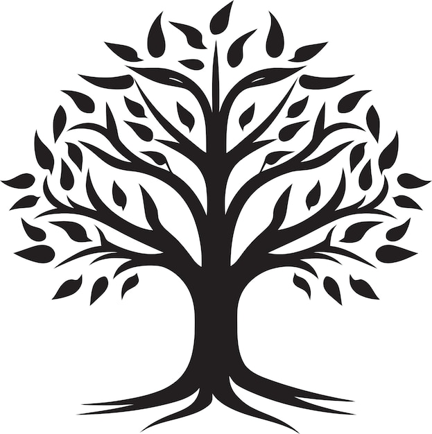 Nature's Whisper Vector Tree Illustratie