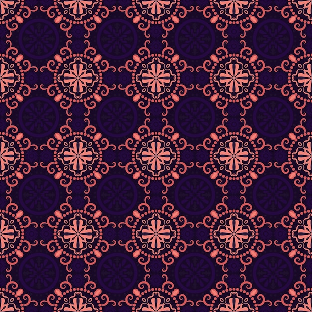 Nature Seamless Pattern Garden Floral Background Damask Aboriginal Art