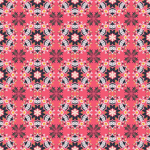 Nature Seamless Pattern Garden Floral Background Damask Aboriginal Ornament Art