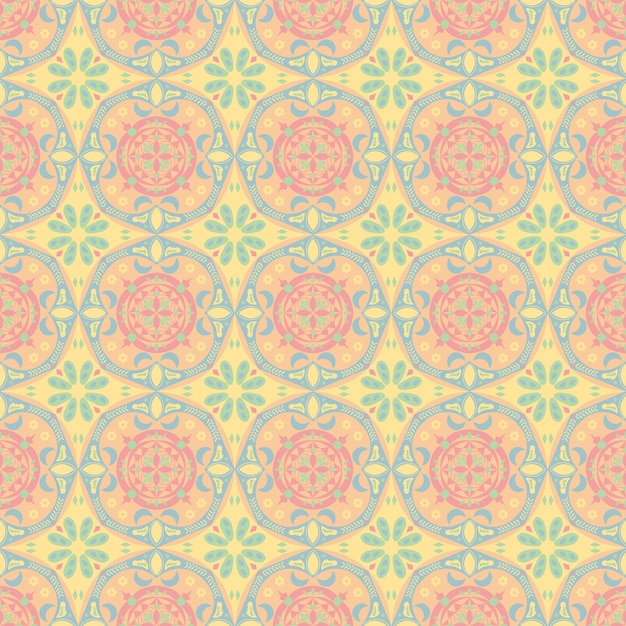 Nature Seamless Pattern Garden Floral Background Damask Art