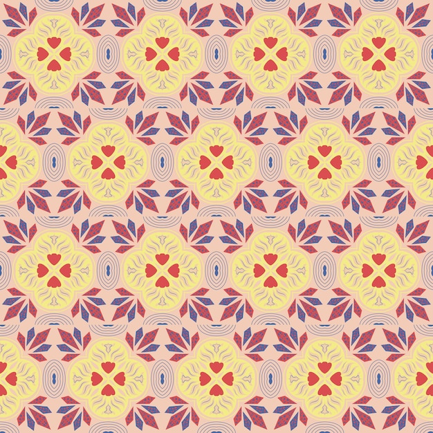 nature seamless pattern garden floral background damask plant aboriginal ornament art