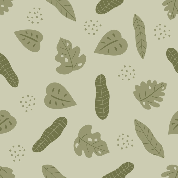 Vector nature seamless pattern with palm leaves