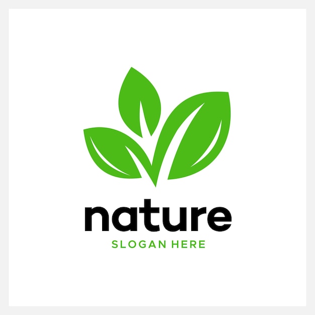 Modello di progettazione del logo di selezione della natura