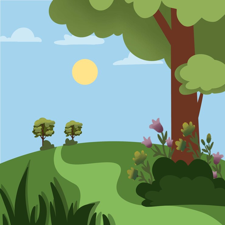 Vector nature spring background