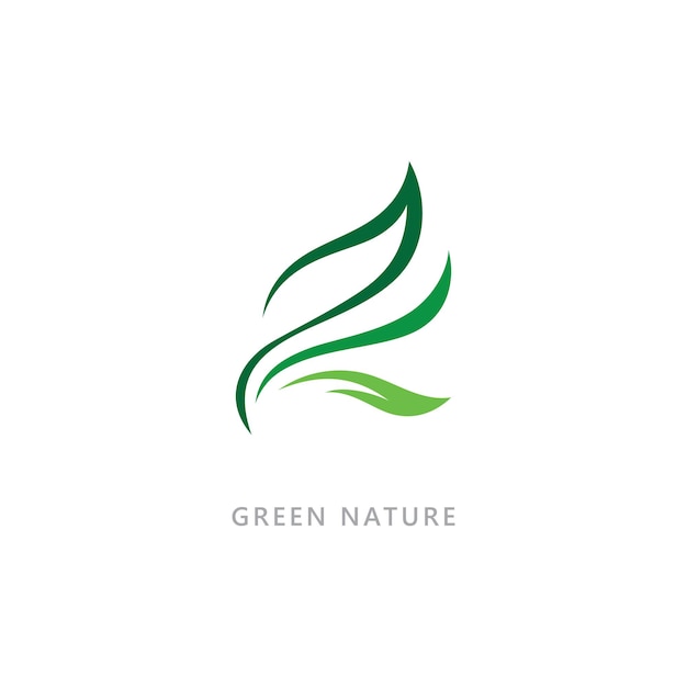 Nature symbol organic logo concept