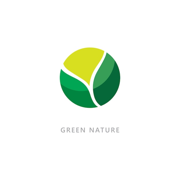 Nature symbol organic logo concept