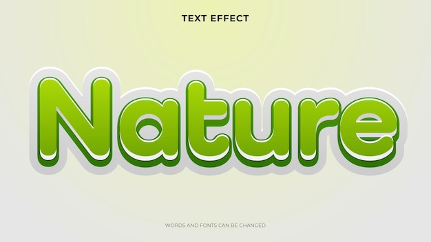 Nature text effect