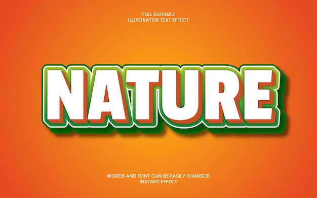 Nature text effect