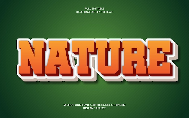 Nature Text Effect