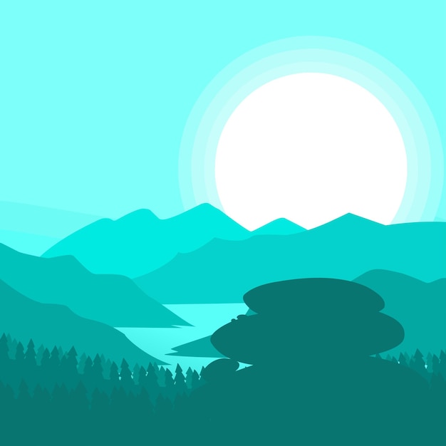 Premium Vector  Nature background vector