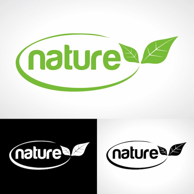 Природа Векторный Логотип Eco Heatlh