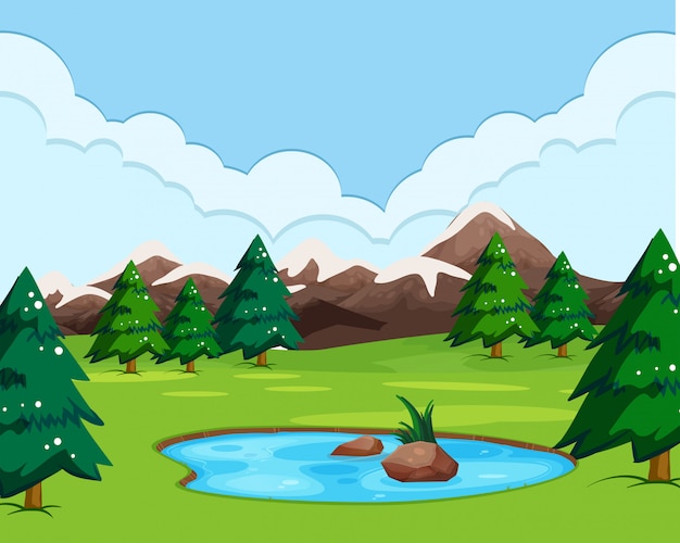 nature view animation