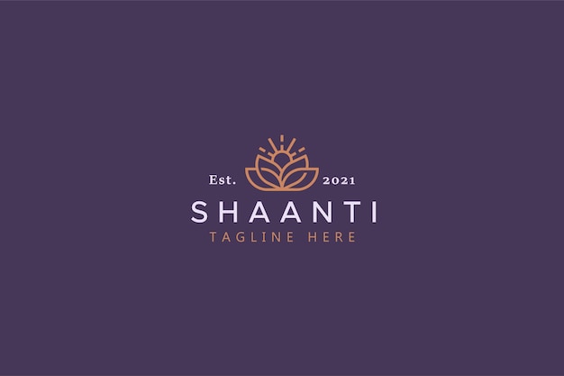 Vector nature yoga and spa creative logo template