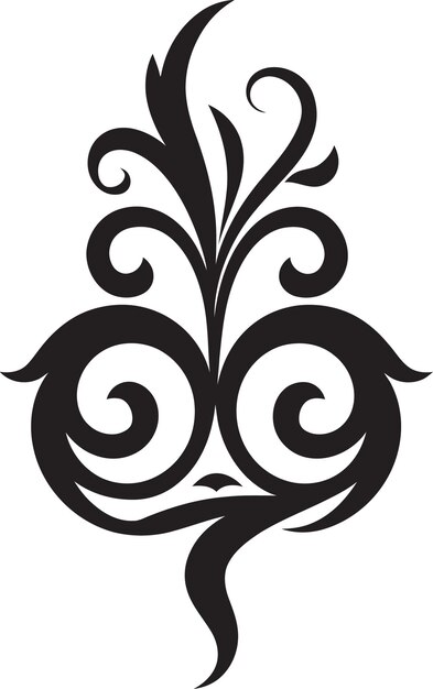 Natures Elegance Decorative Element Logo Floral Majesty Vector Logo Brilliance