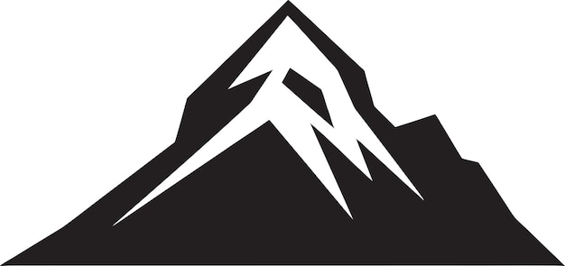 Природы Пинакл Иконическая гора Марк Хайленд Элегантность Гора Векторная иллюстрация