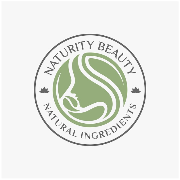 Naturity beauty bade, stempel, embleem logo-ontwerpinspiraties