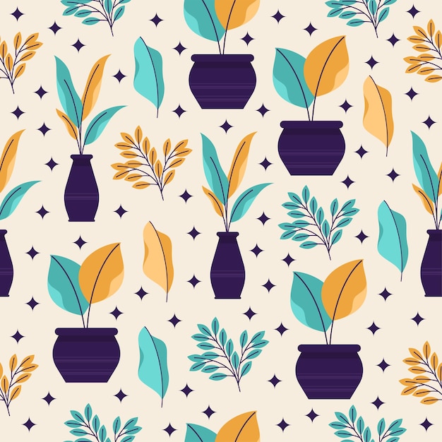 Natuur bloem schattig naadloze patroon decoraties vector design