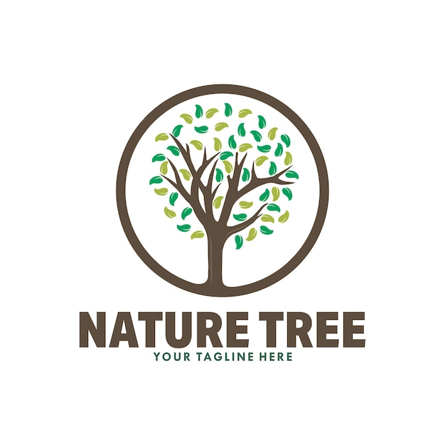 natuur boom logo ontwerp illustratie