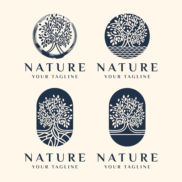 Natuur boom logo ontwerp