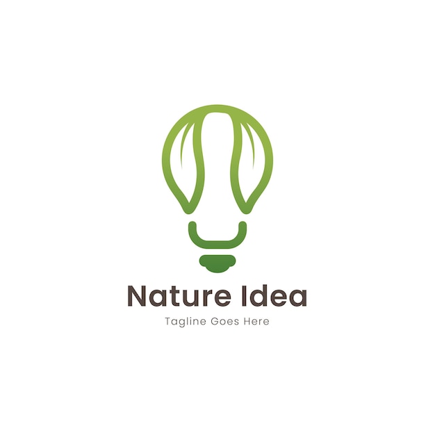 Vector natuur idee logo