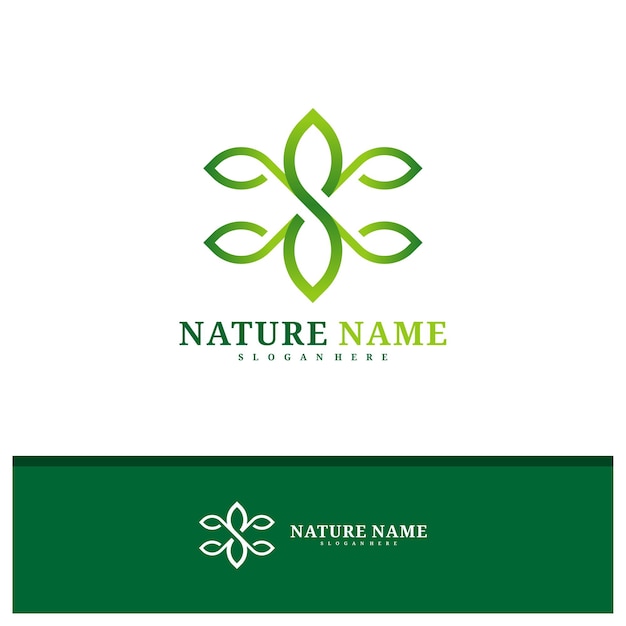 Natuur logo ontwerp vector Creative Leaf logo concepten sjabloon illustratie