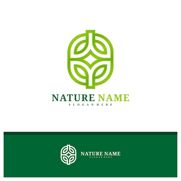 Natuur logo ontwerp vector Creative Leaf logo concepten sjabloon illustratie