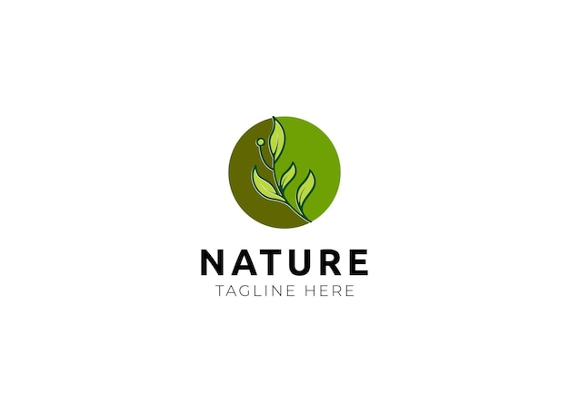 natuur logo ontwerpsjabloon