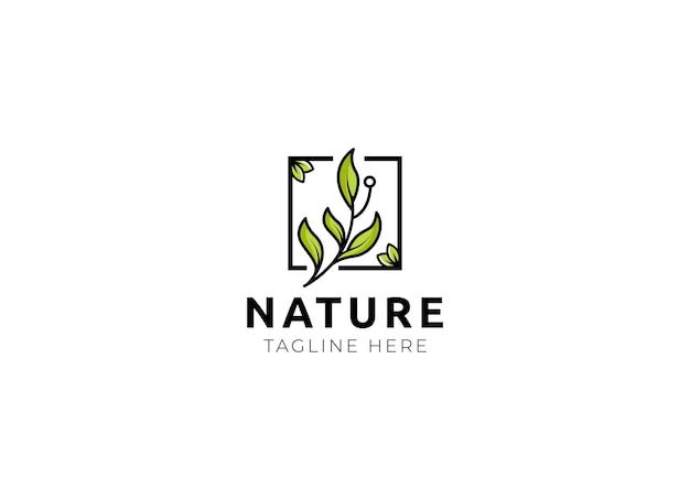 natuur logo ontwerpsjabloon