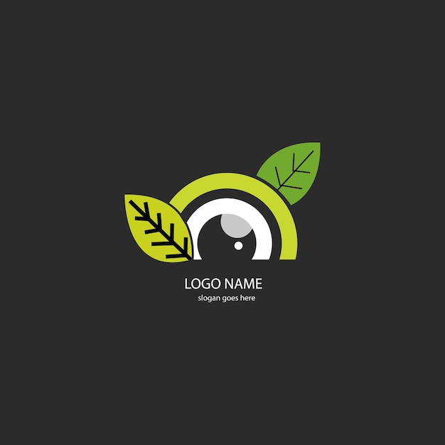 Natuur oog logonature logo vector illustratie