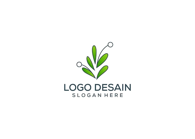 Natuur Organic Bio Natuur doodle bloemblad emblemen frames en logo