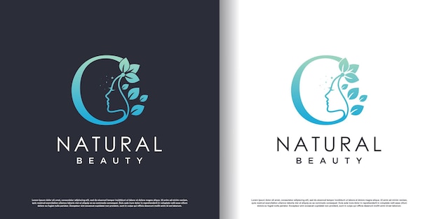 Natuur schoonheid logo sjabloon met letter z concept premium vector