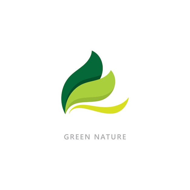 Vector natuur symbool biologisch logo concept