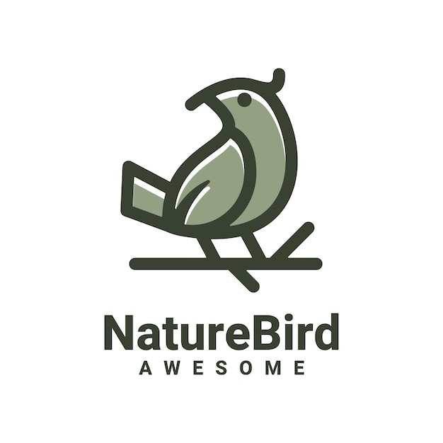 Natuur Vogel Logo