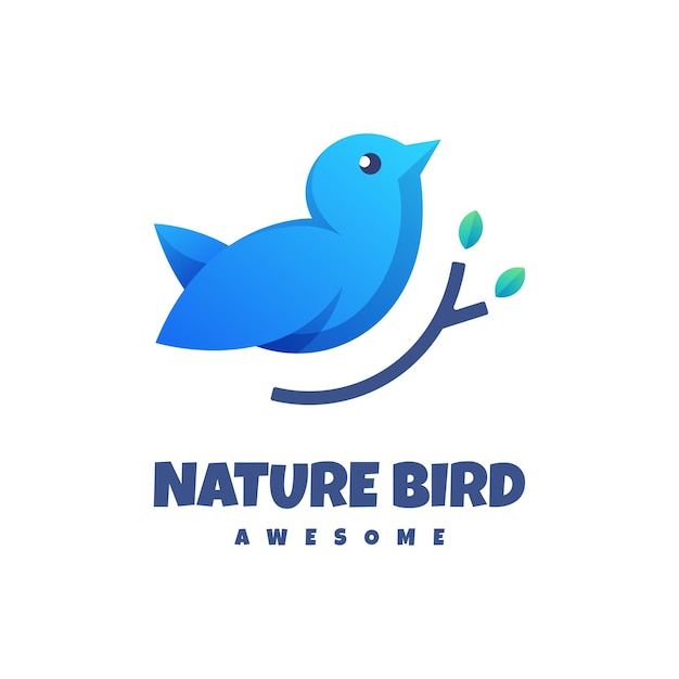 Natuur Vogel Logo