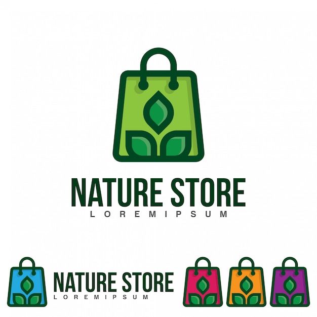 Natuur winkel logo afbeelding sjabloon