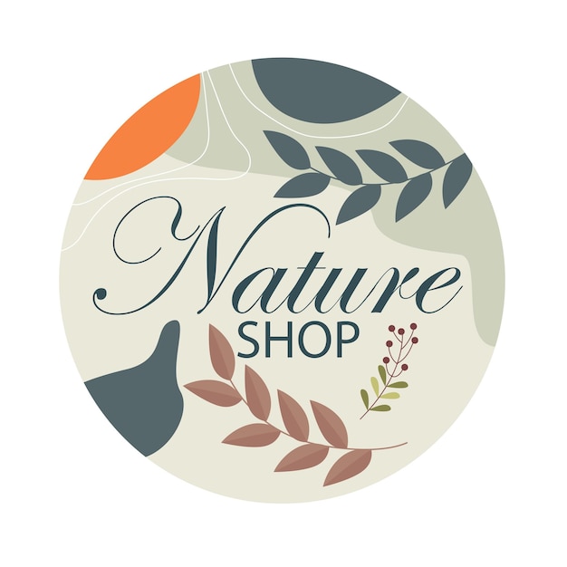 natuur winkel logo Vector embleem voor zakelijke ontwerp badge voor cosmetologie landbouw