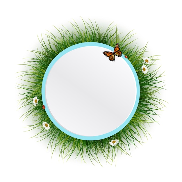 natuurlijk frame met gras