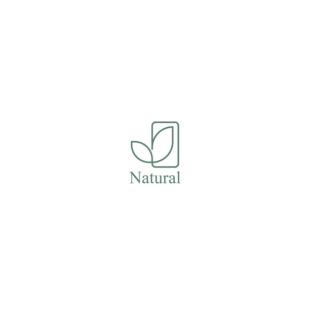 Vector natuurlijk logo sjabloon.