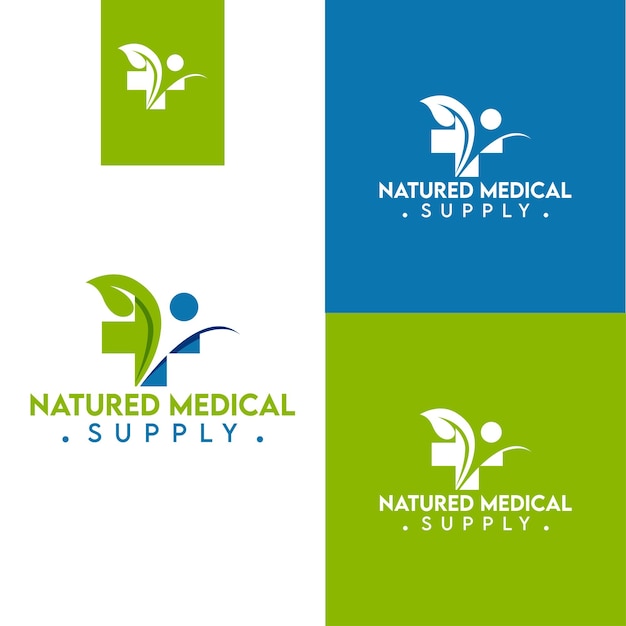 natuurlijk medisch logo, medicijn, blad, minimalistisch en zakelijk logo-ontwerp.